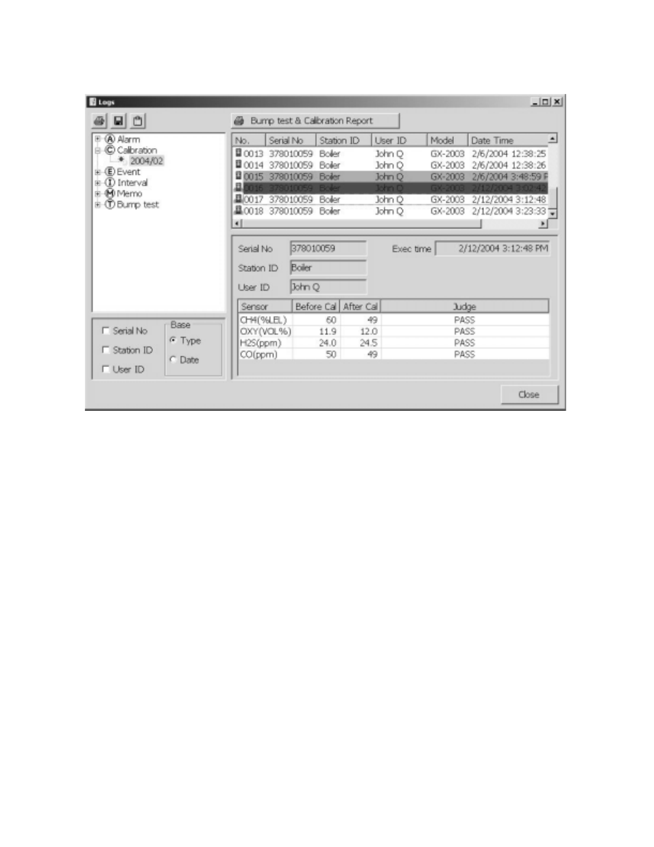 RKI Instruments Data Cal 2000 User Manual | Page 64 / 88