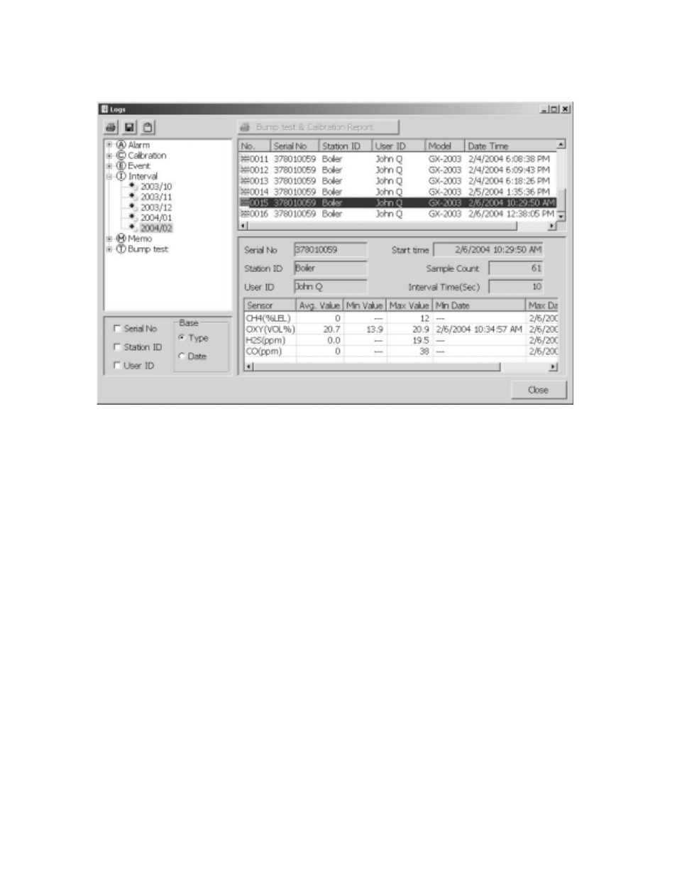 RKI Instruments Data Cal 2000 User Manual | Page 69 / 88