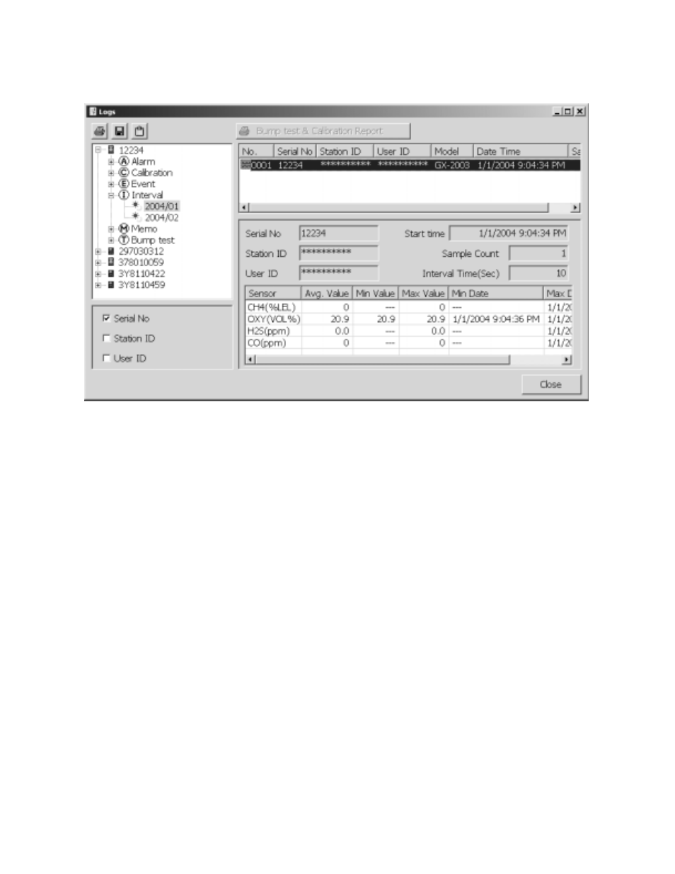 RKI Instruments Data Cal 2000 User Manual | Page 70 / 88