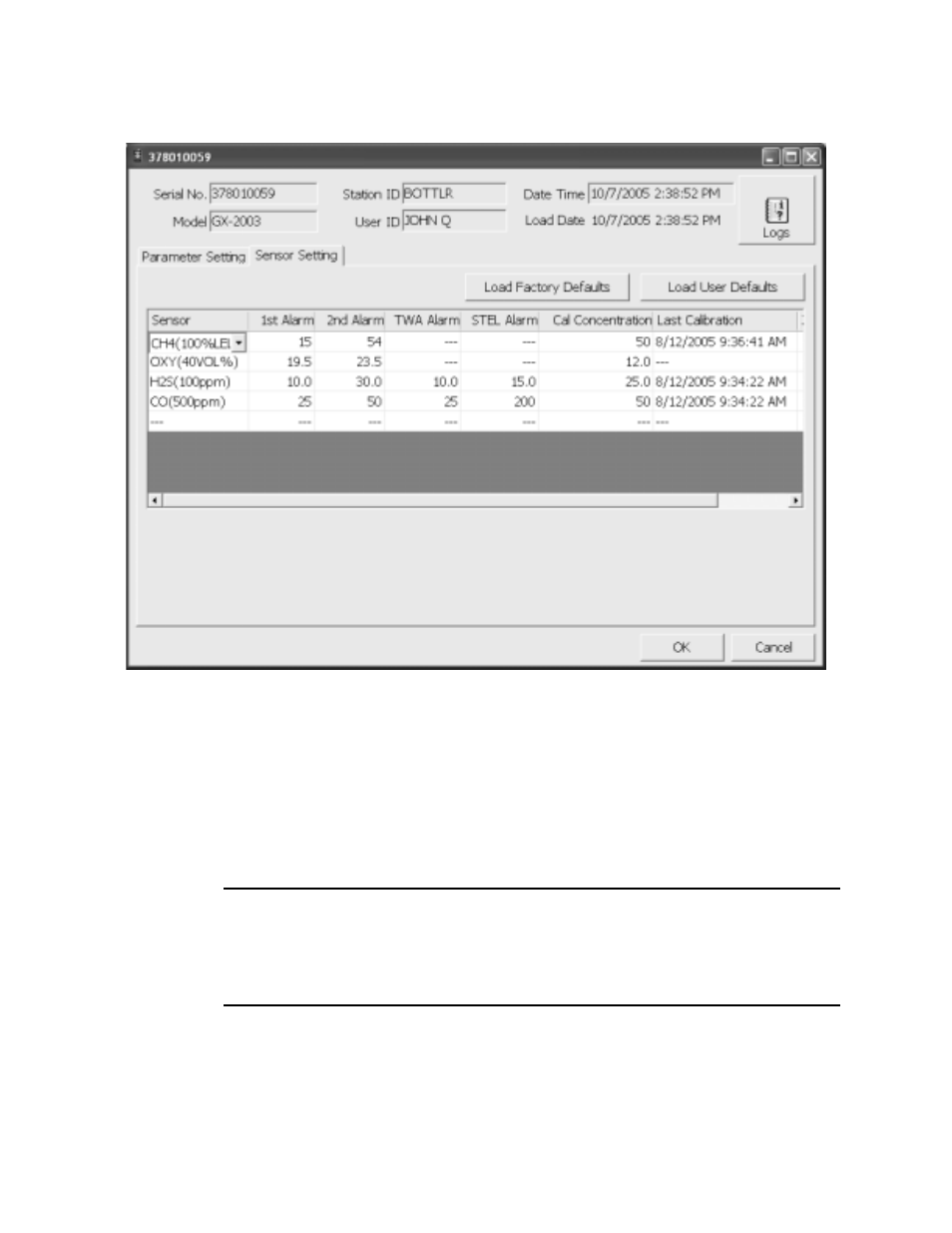 Edit function | RKI Instruments Data Cal 2000 User Manual | Page 79 / 88