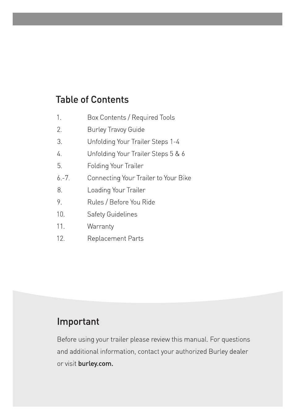 Burley Travoy User Manual | Page 2 / 16