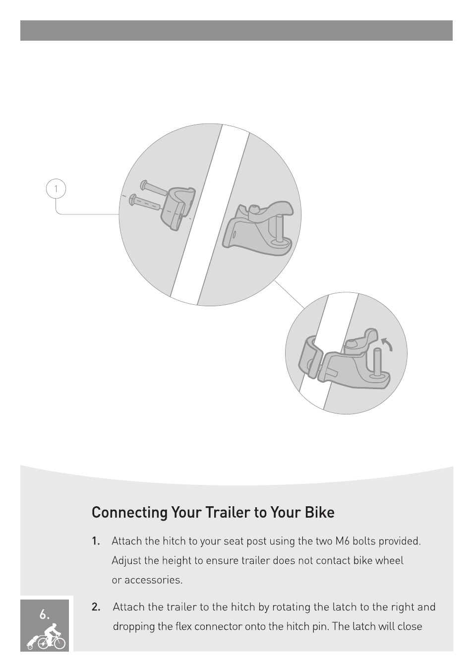 Connecting your trailer to your bike | Burley Travoy User Manual | Page 8 / 16