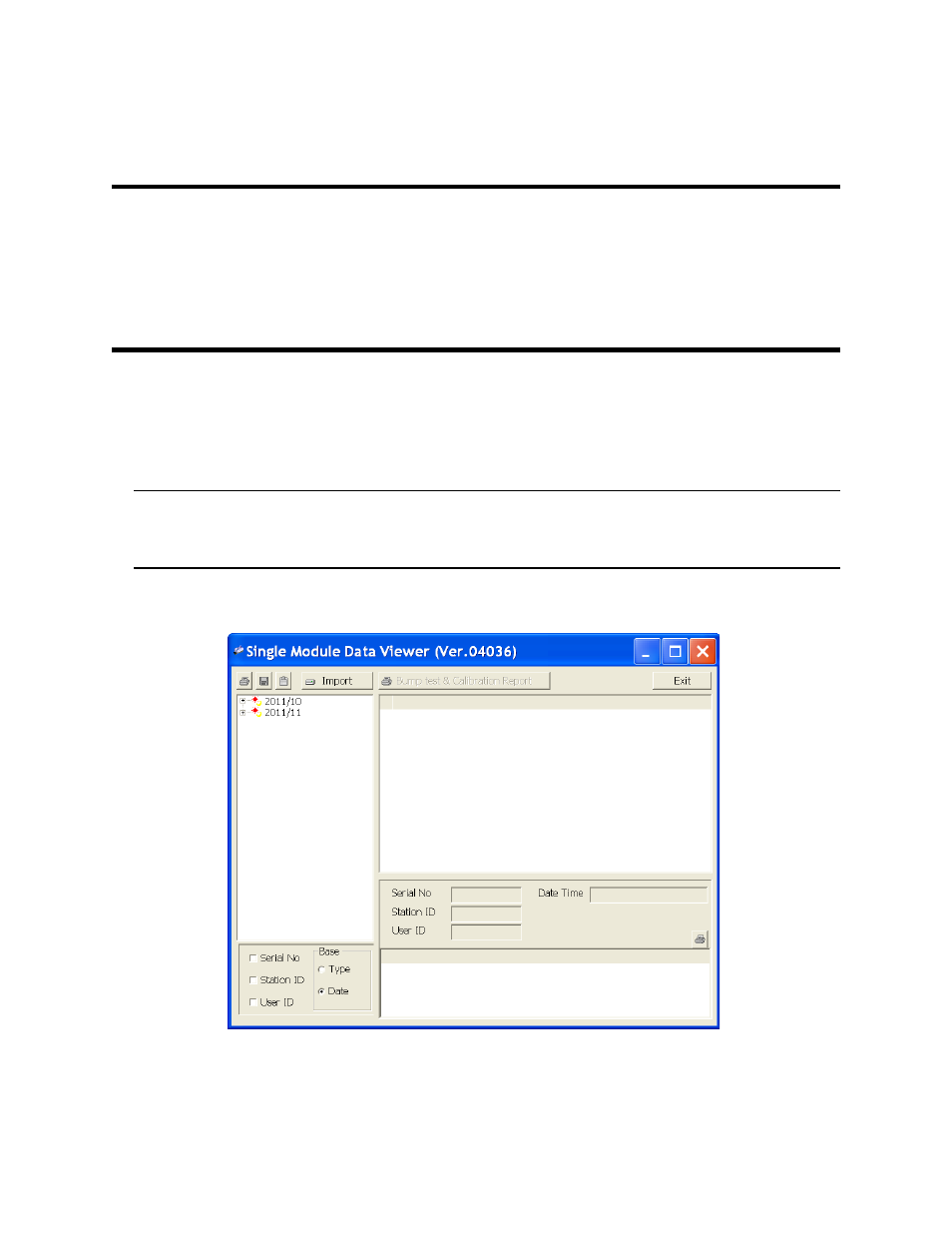 Chapter 5: single module data viewer program, Overview, Launching the single module data viewer program | RKI Instruments SDM-E2 User Manual | Page 76 / 89