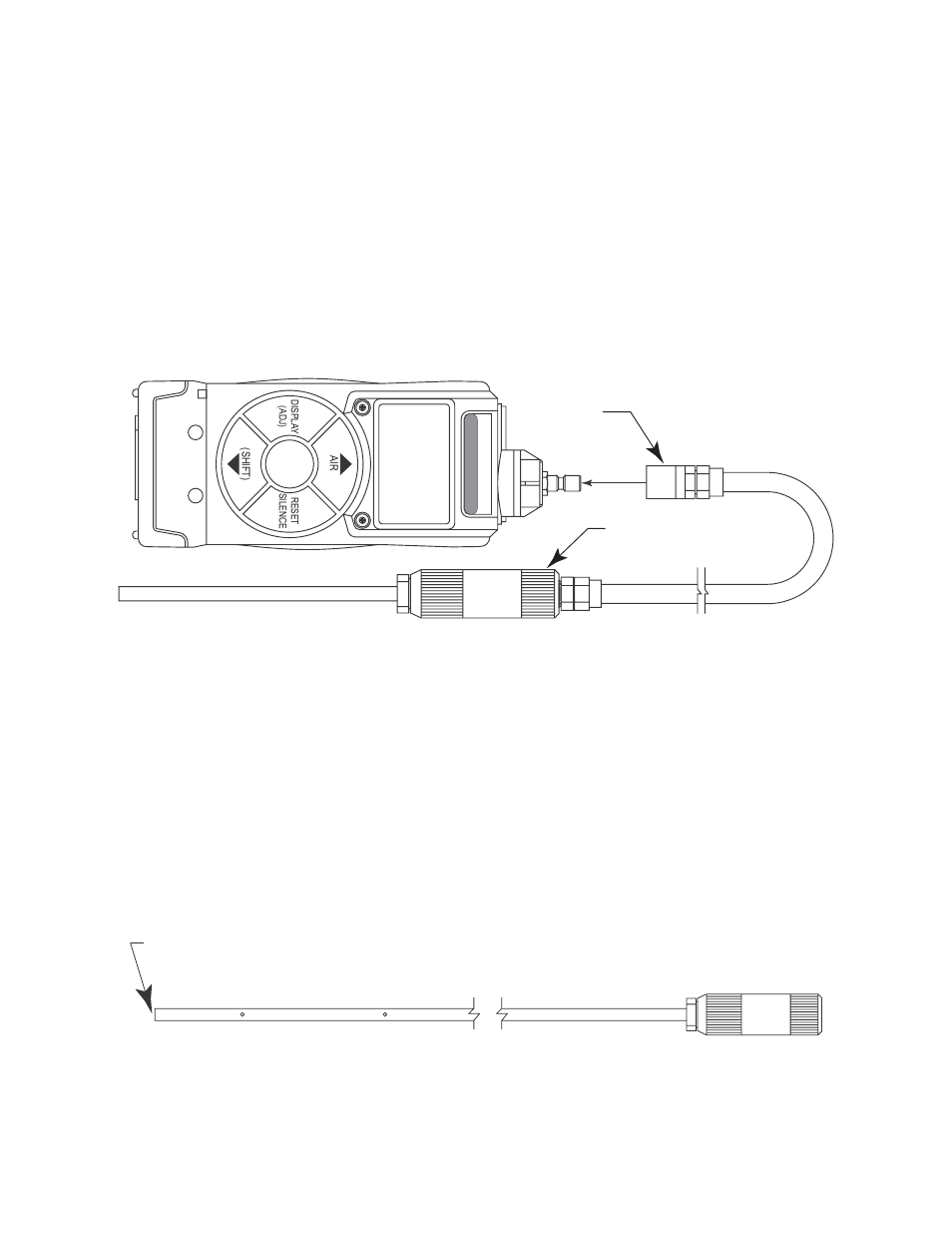 Sample hose & 10 inch probe, Bar hole probe (optional) | RKI Instruments GX-2003 Manual User Manual | Page 20 / 94