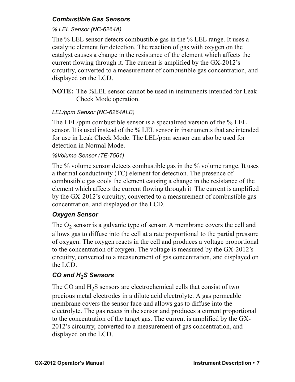 RKI Instruments GX-2012 Manual User Manual | Page 15 / 185