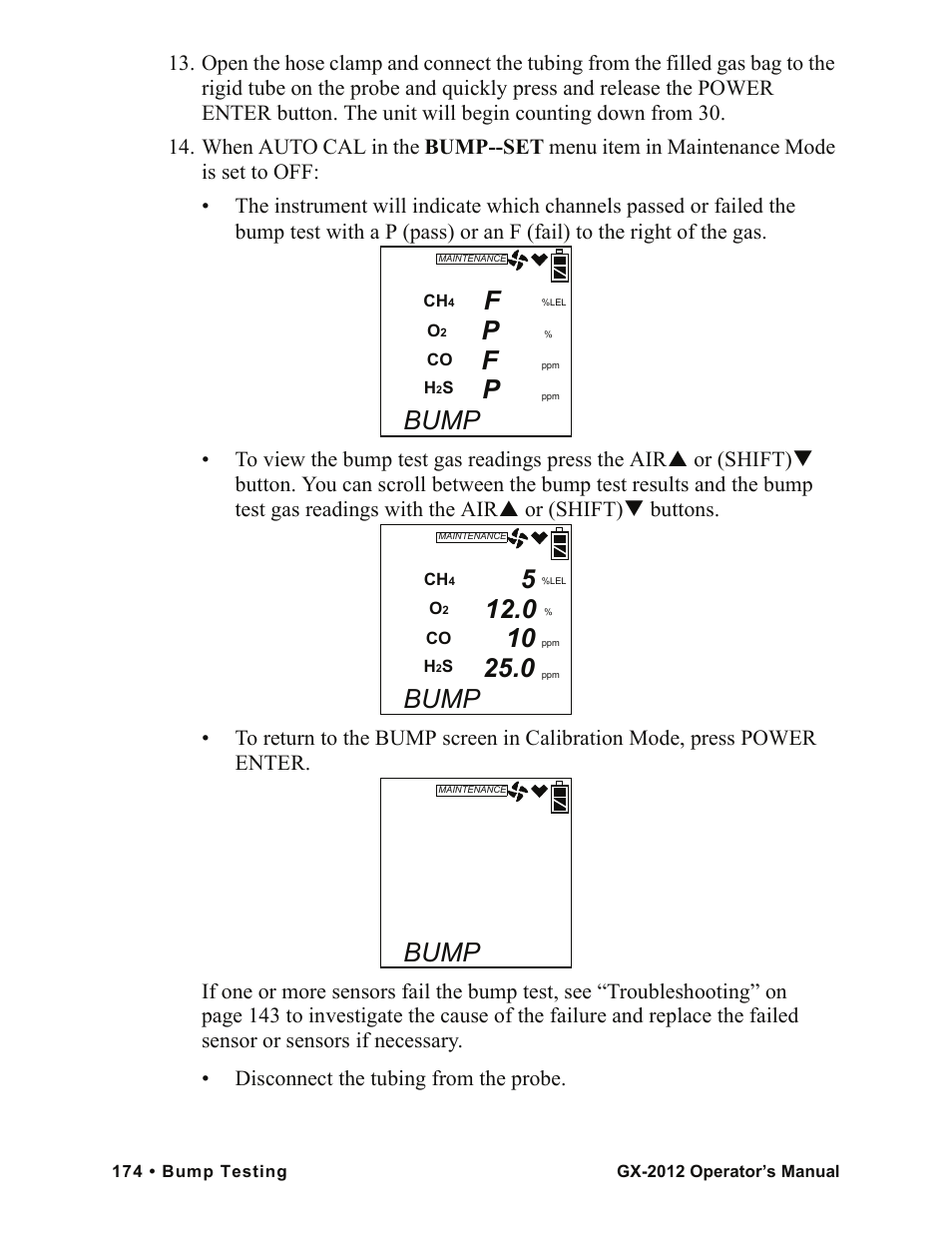 F p f p, Bump | RKI Instruments GX-2012 Manual User Manual | Page 182 / 185