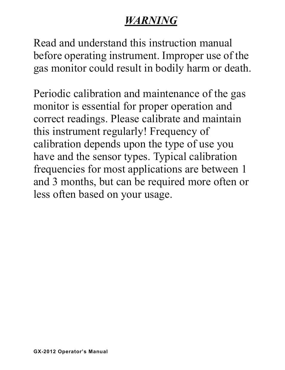 RKI Instruments GX-2012 Manual User Manual | Page 2 / 185