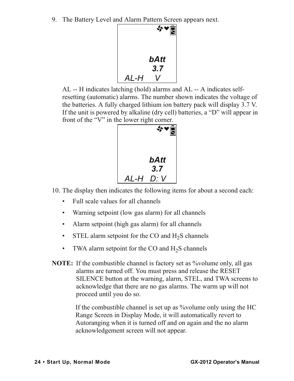 Batt 3.7 al-h v batt 3.7 al-h d: v | RKI Instruments GX-2012 Manual User Manual | Page 32 / 185