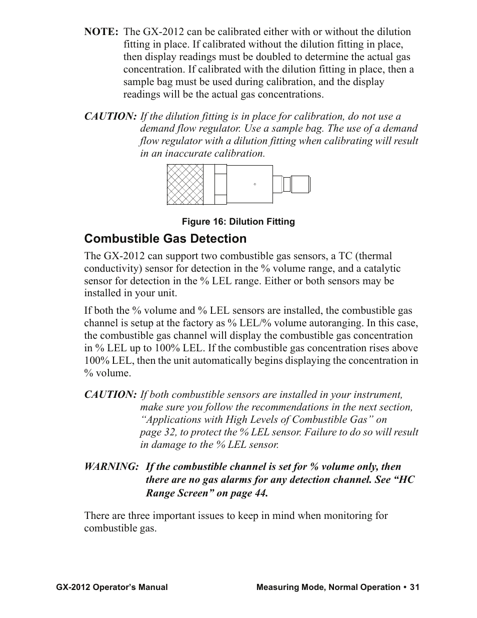 Combustible gas detection | RKI Instruments GX-2012 Manual User Manual | Page 39 / 185
