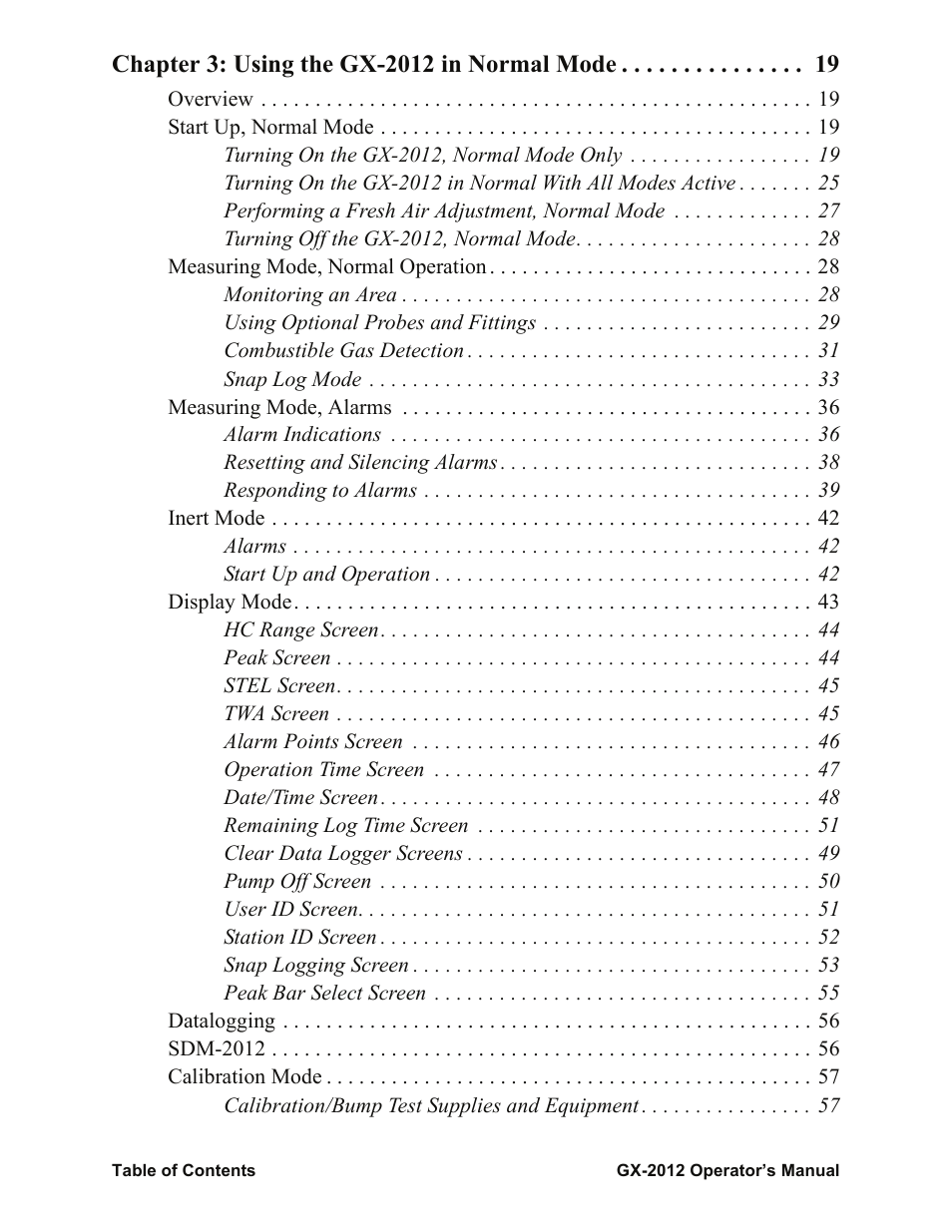 RKI Instruments GX-2012 Manual User Manual | Page 5 / 185