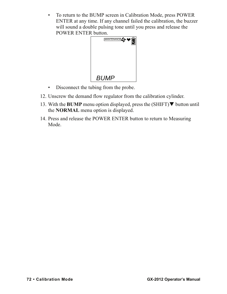 Bump | RKI Instruments GX-2012 Manual User Manual | Page 80 / 185