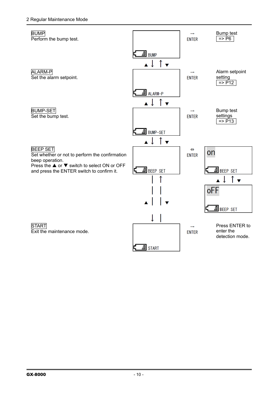 RKI Instruments GX-8000(H4-0050) User Manual | Page 10 / 23