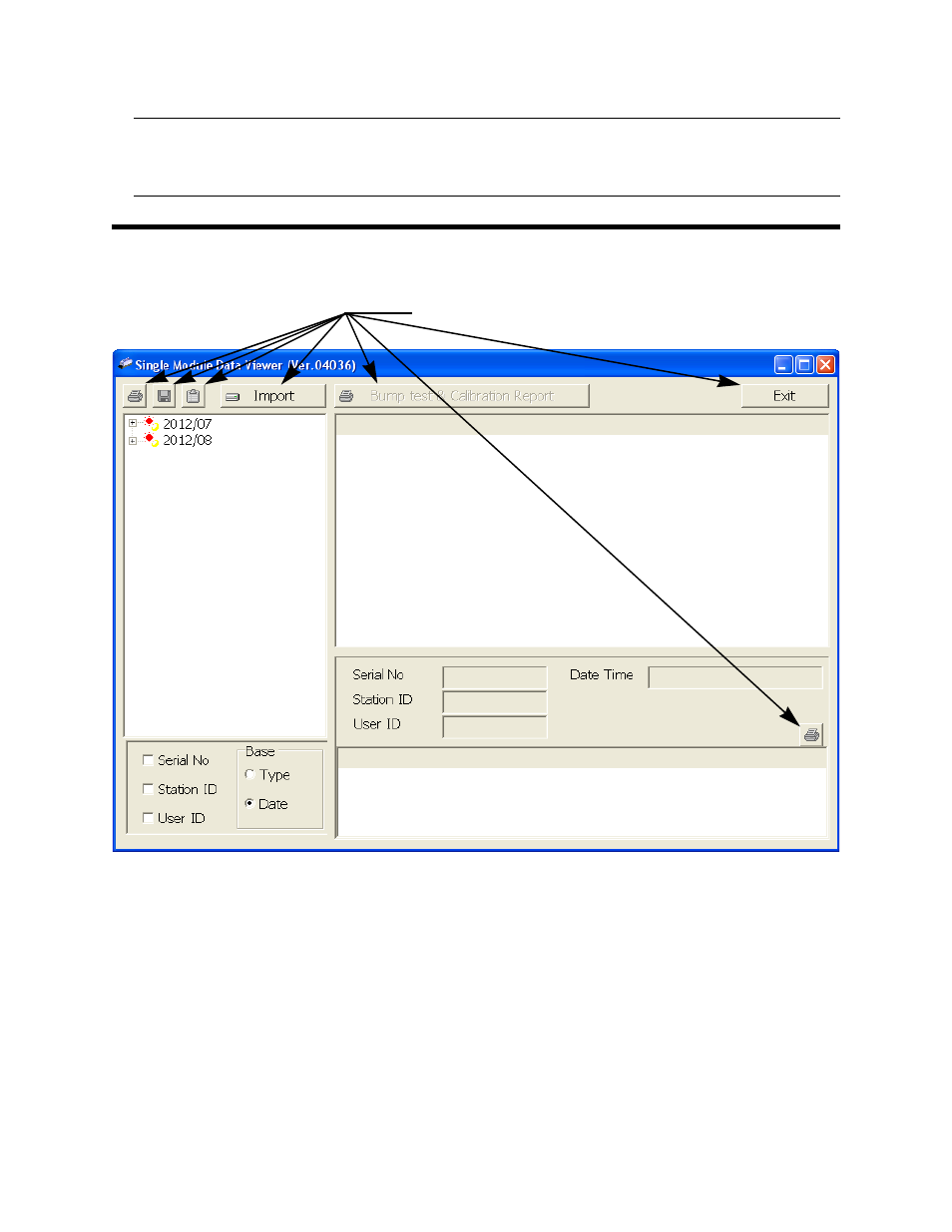 Using the single module data viewer program | RKI Instruments SDM-2009 User Manual | Page 46 / 56