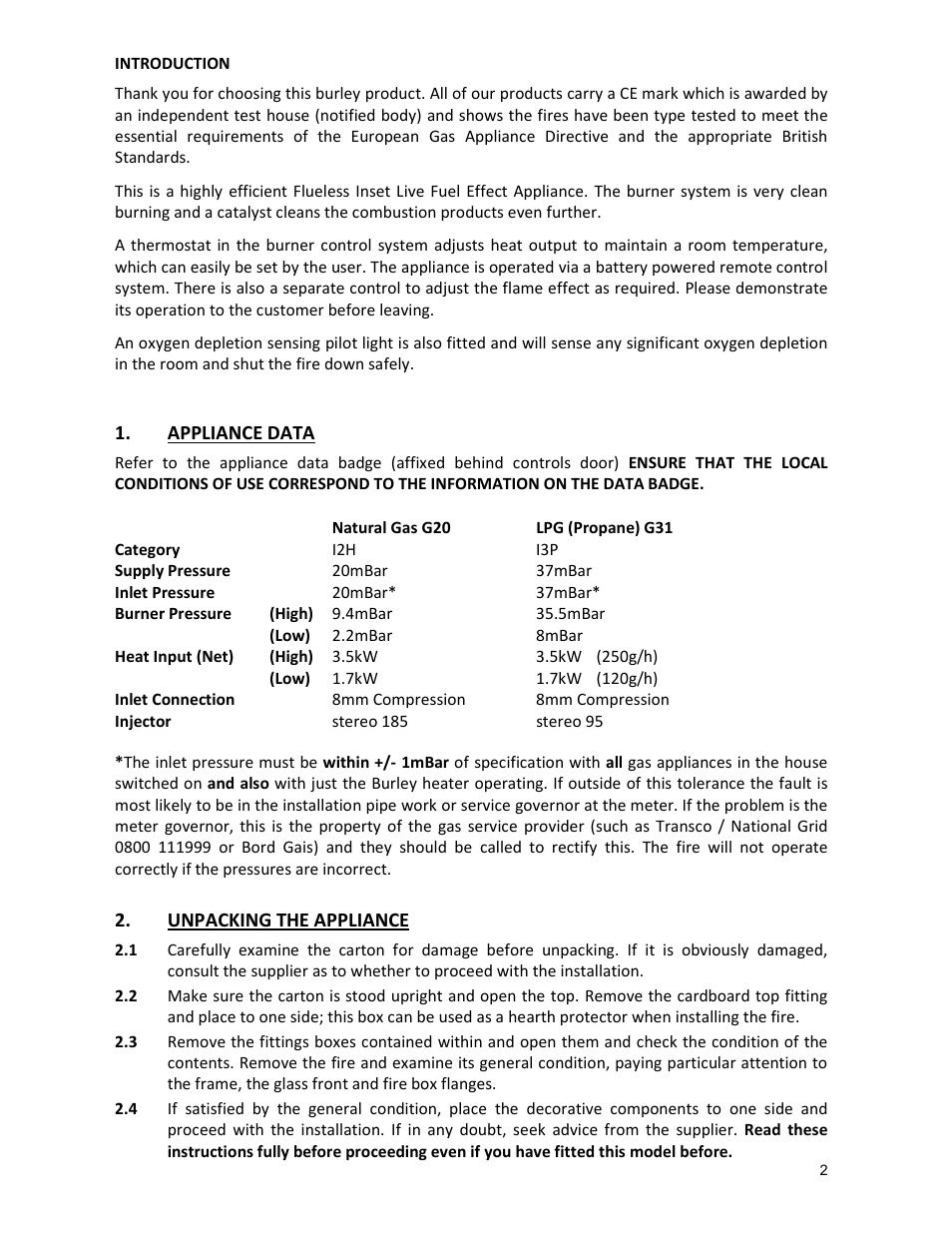 Burley G4121 mk2 User Manual | Page 2 / 12