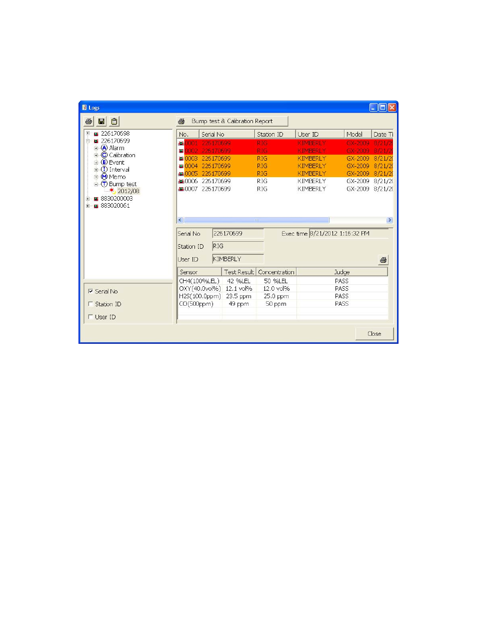RKI Instruments SDM-2009 PC Controlled Configuration User Manual | Page 96 / 114