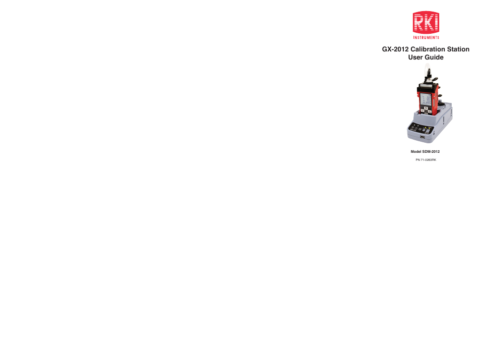 RKI Instruments SDM-2012 User Manual | Page 2 / 2