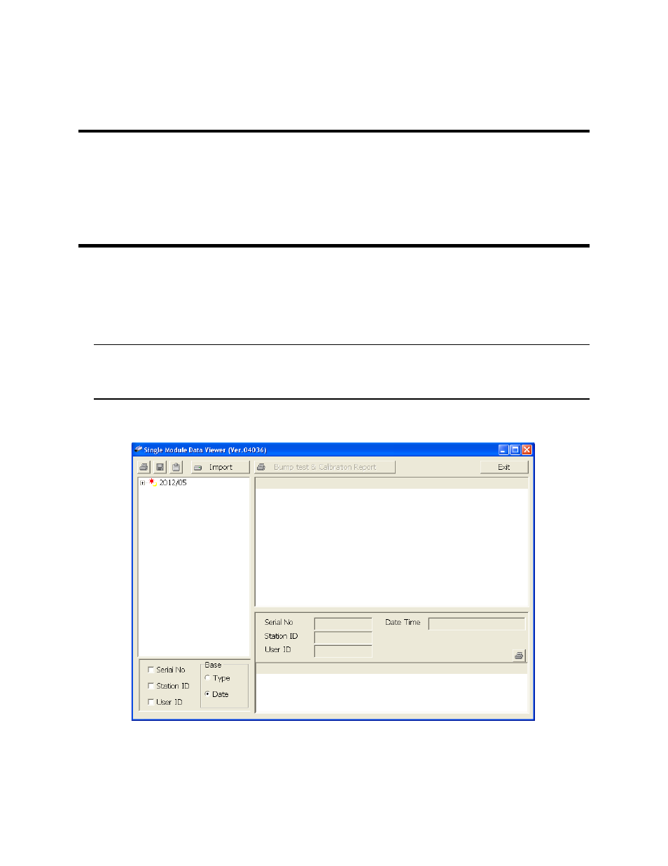 Chapter 5: single module data viewer program, Overview, Launching the single module data viewer program | RKI Instruments SDM-2012 Standalone Configuration User Manual | Page 100 / 112