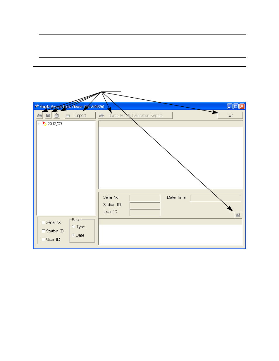 Using the single module data viewer program | RKI Instruments SDM-2012 Standalone Configuration User Manual | Page 101 / 112