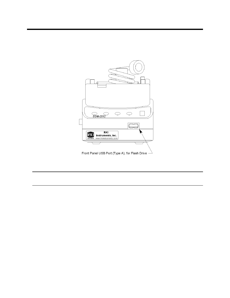 Front panel | RKI Instruments SDM-2012 Standalone Configuration User Manual | Page 18 / 112