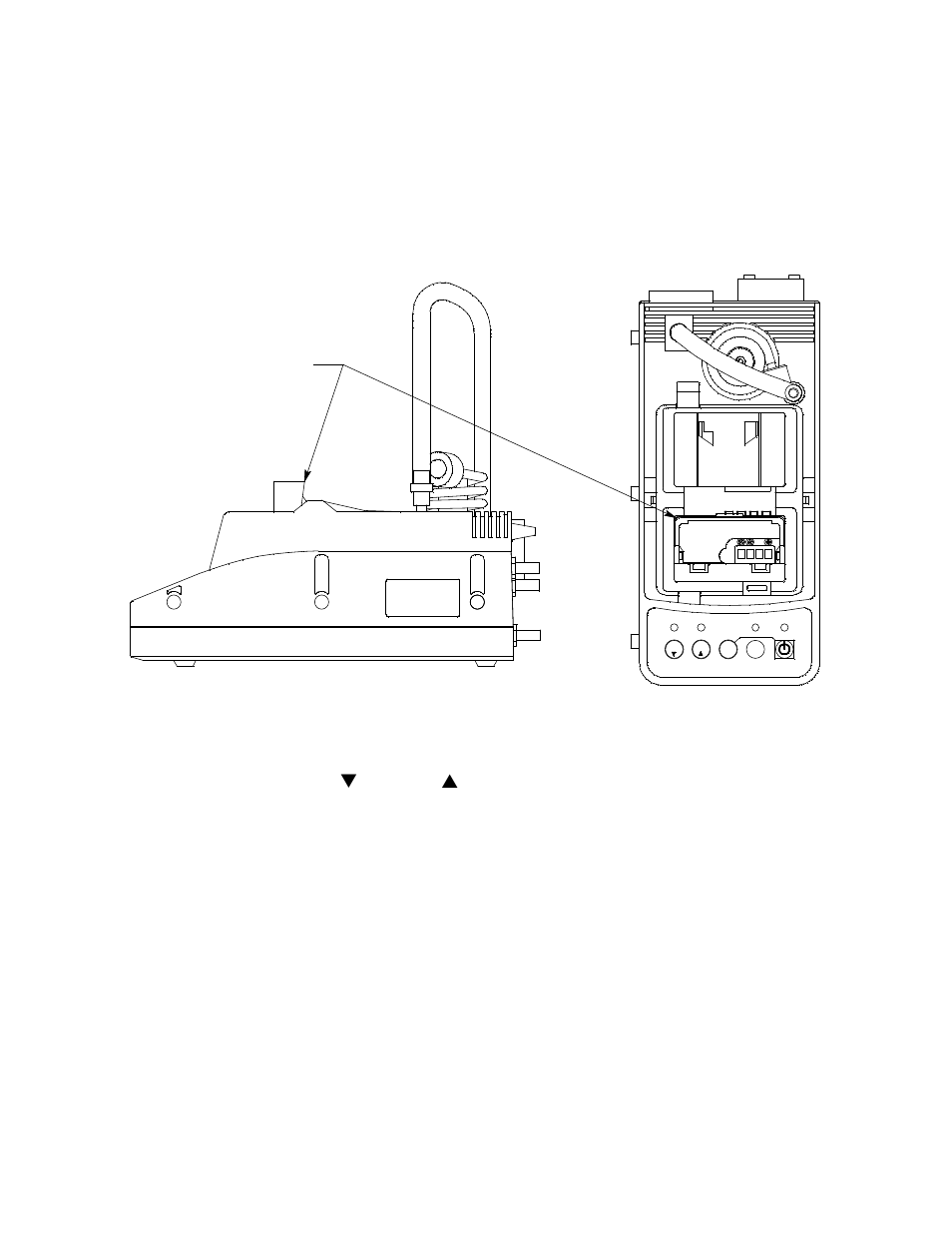 Figure 90: inserting the battery pack for charging | RKI Instruments SDM-2012 PC Controlled Configuration User Manual | Page 120 / 218