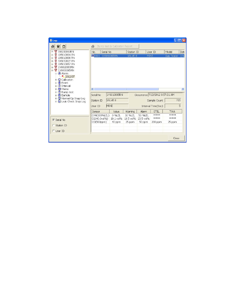 RKI Instruments SDM-2012 PC Controlled Configuration User Manual | Page 124 / 218