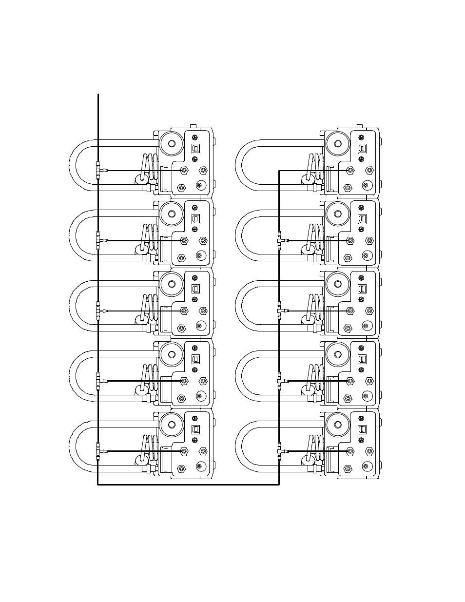 19 • hardware setup, Figure 16: gas 1 manifold connections, Un it 9 u nit 10 | RKI Instruments SDM-2012 PC Controlled Configuration User Manual | Page 24 / 218