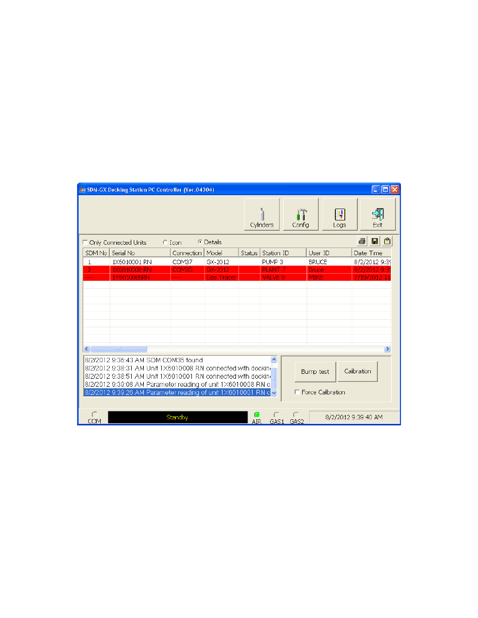 RKI Instruments SDM-2012 PC Controlled Configuration User Manual | Page 54 / 218