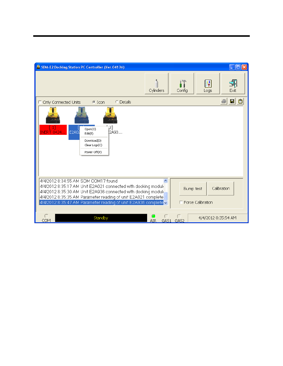 Instrument function menu | RKI Instruments SDM-E2 User Manual | Page 144 / 224