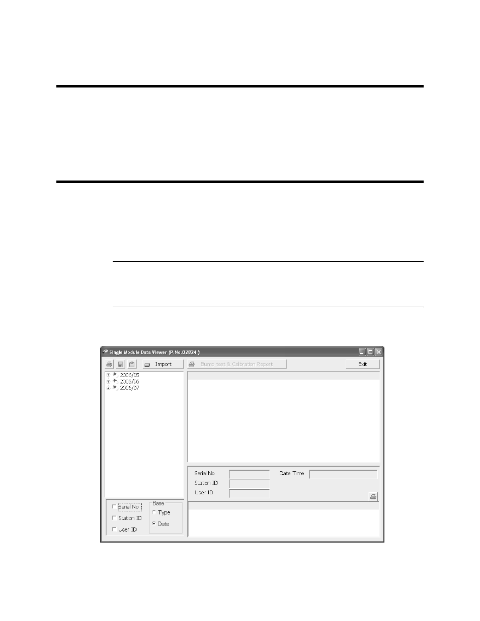 Overview, Launching the single module data viewer software, Chapter 5: single module data viewer software | RKI Instruments SM-2003U User Manual | Page 37 / 46