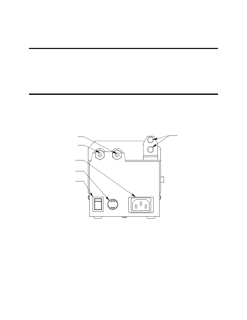 Overview, Back panel, Chapter 2: description | Power switch | RKI Instruments SM-2003U User Manual | Page 9 / 46