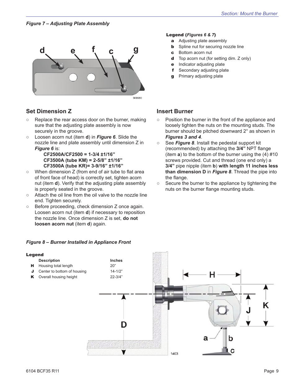 Ef c g d | Beckett CF3500 User Manual | Page 9 / 24