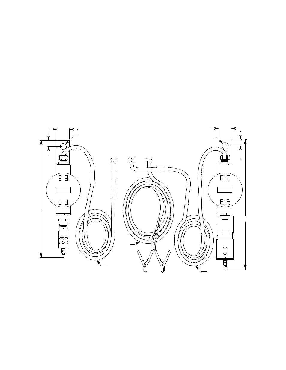 Figure 8. lel and h, S detector outline and mounting dimensions | RKI Instruments Beacon 200 Rig Monitor, LEL/H2S User Manual | Page 21 / 54