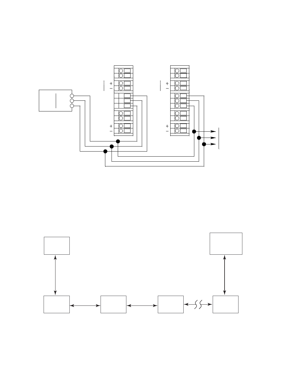 Recommended modbus wiring, Termination jumper, Modbus master | RKI Instruments Beacon 410 User Manual | Page 59 / 70