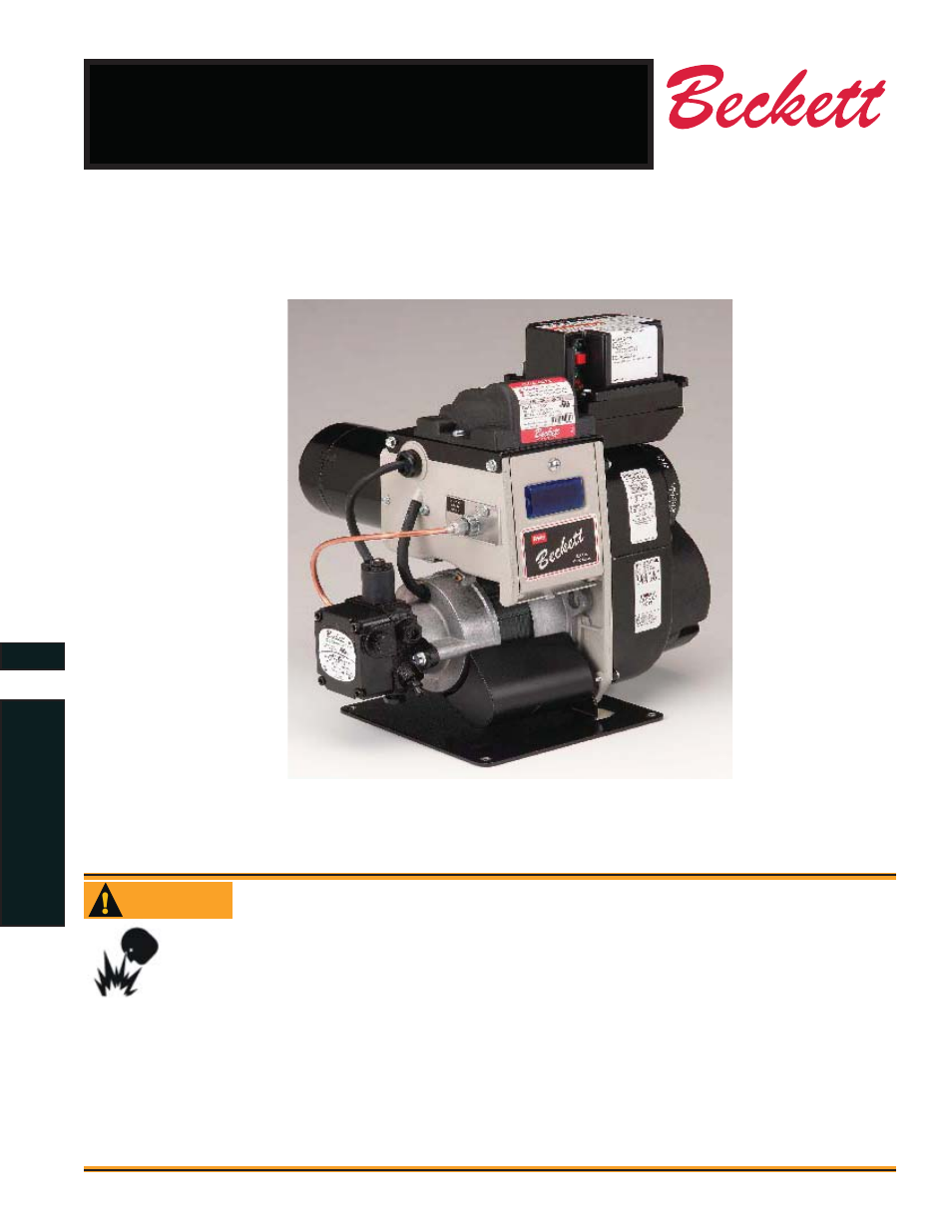 Beckett FII 85 User Manual | 16 pages