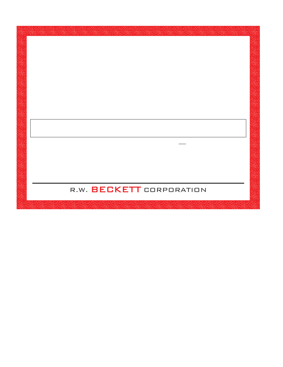 Warranty, Beckett, R.w. beckett corporation | Corporation, Limited warranty information | Beckett FII 85 User Manual | Page 16 / 16