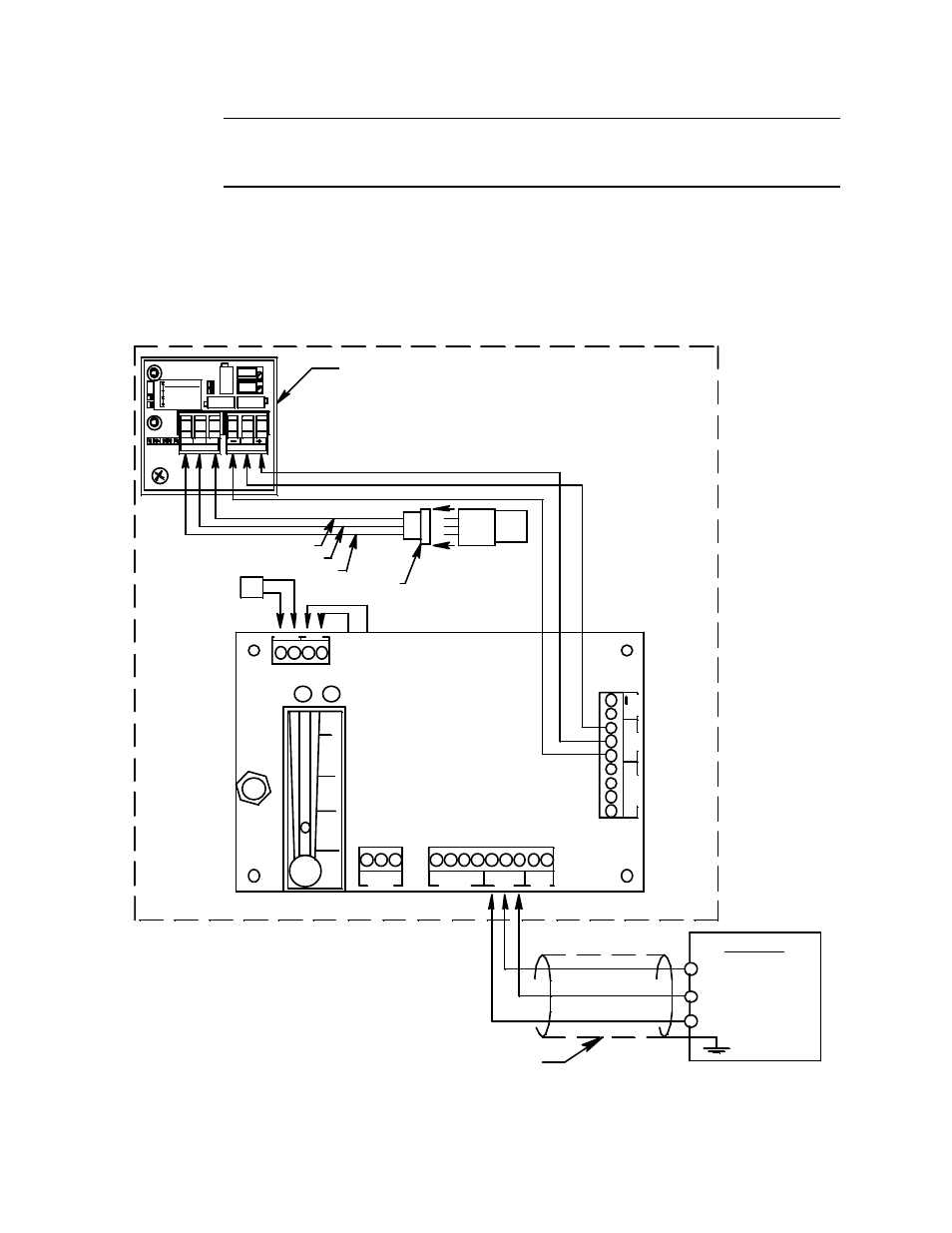 Sample draw housing, Main pcb, Figure 4: internal and field wiring diagram | Controller, Dcground) | RKI Instruments 35-3000RKA-10 User Manual | Page 12 / 26