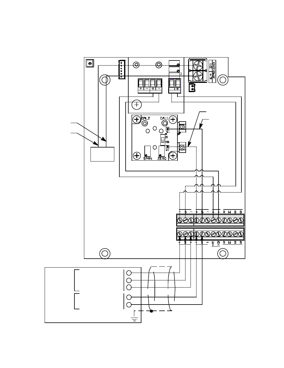 H2s oxygen, Oxygen sensor, Red (+) | Blue (s), Black (-) white (+) | RKI Instruments 35-3001A-09 User Manual | Page 16 / 28