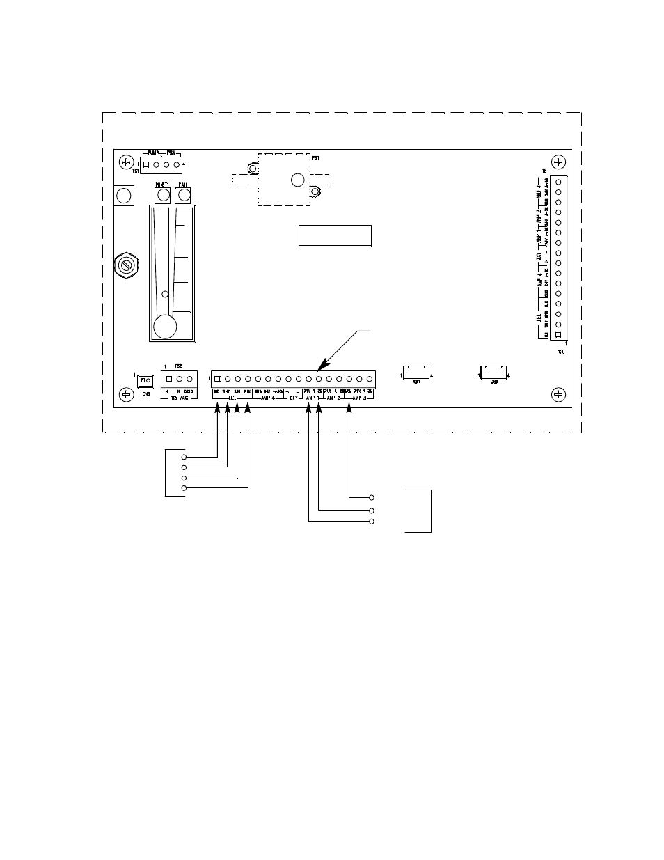 Main circuit board sample draw housing | RKI Instruments 35-3010RK-04 User Manual | Page 14 / 24