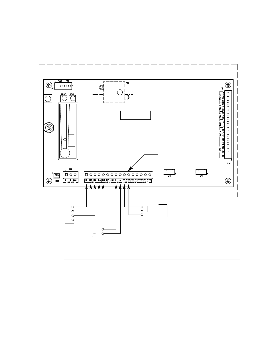 Main circuit board sample draw housing | RKI Instruments 35-3010RK-06-02 User Manual | Page 14 / 26