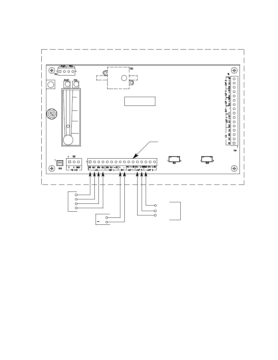 Main circuit board sample draw housing | RKI Instruments 35-3010RK-07 User Manual | Page 14 / 27