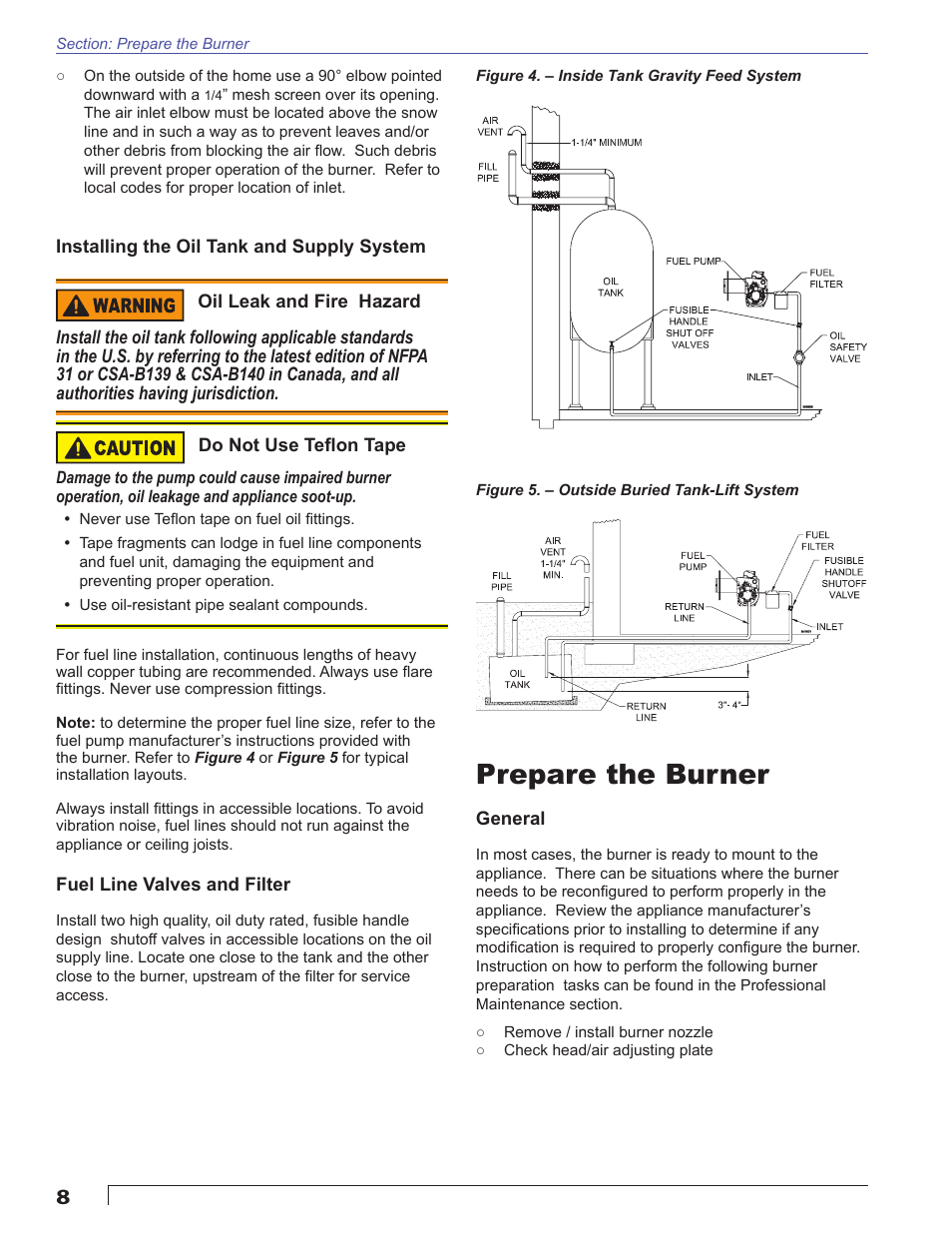 Prepare the burner | Beckett AFII User Manual | Page 8 / 20