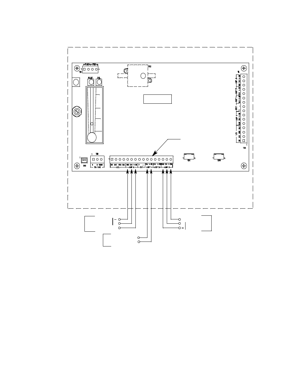 Main circuit board sample draw housing | RKI Instruments 35-3010RKA-06 User Manual | Page 15 / 25