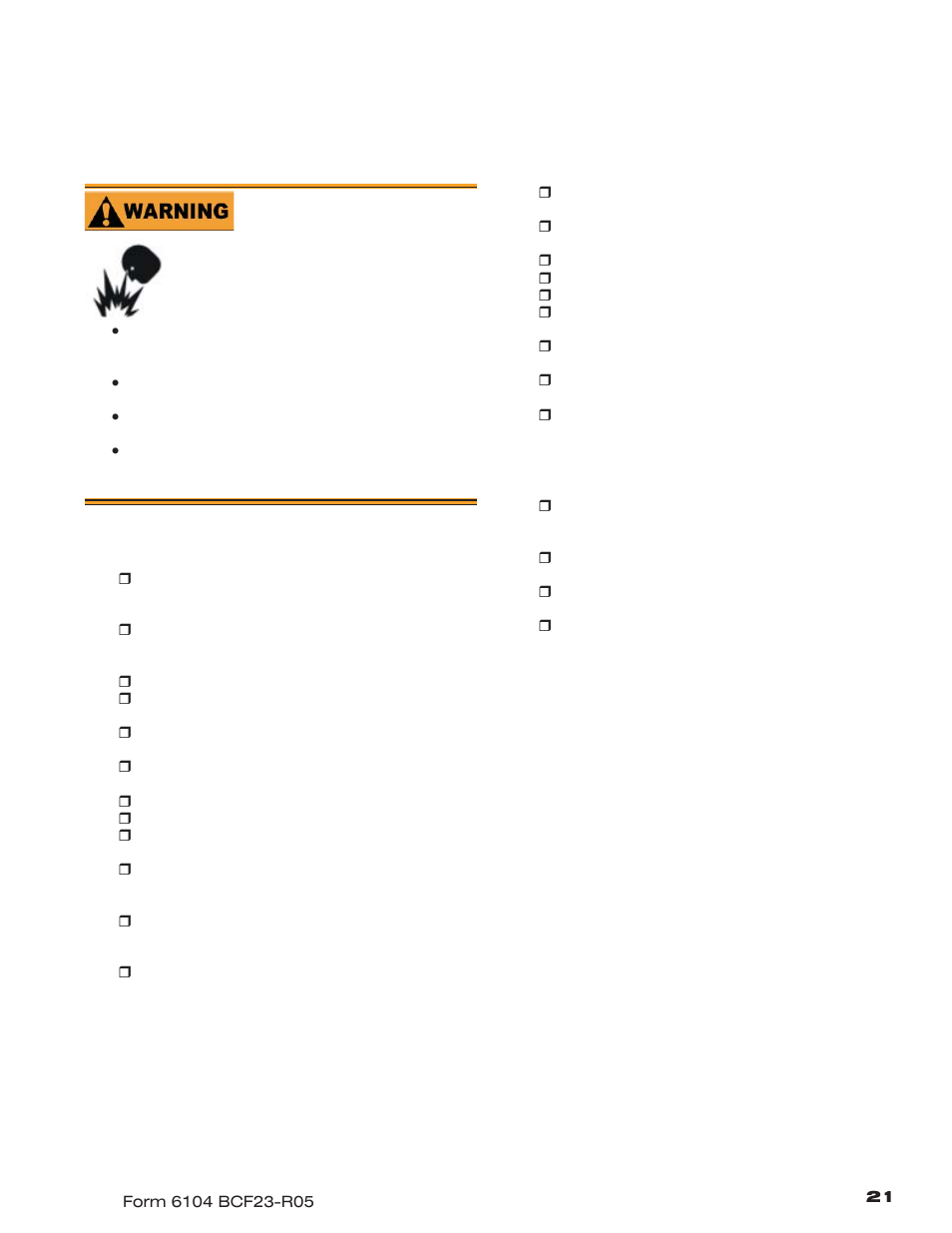 Perform regular maintenance, Annual service, Monthly maintenance — by owner | Beckett CF1400 User Manual | Page 21 / 24