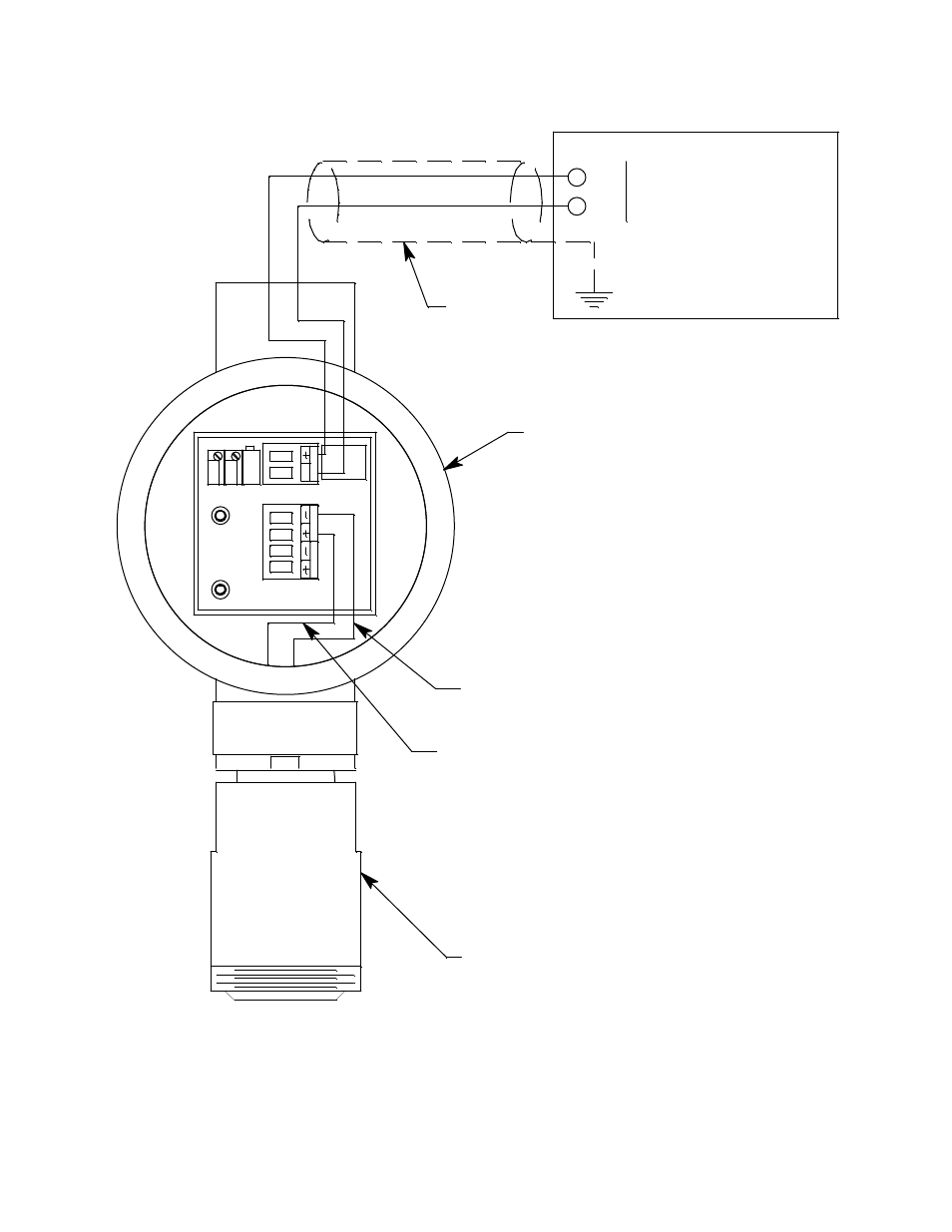 Cable shield, J-box controller housing, White green oxygen detector | RKI Instruments 65-2320RK-100 User Manual | Page 10 / 17