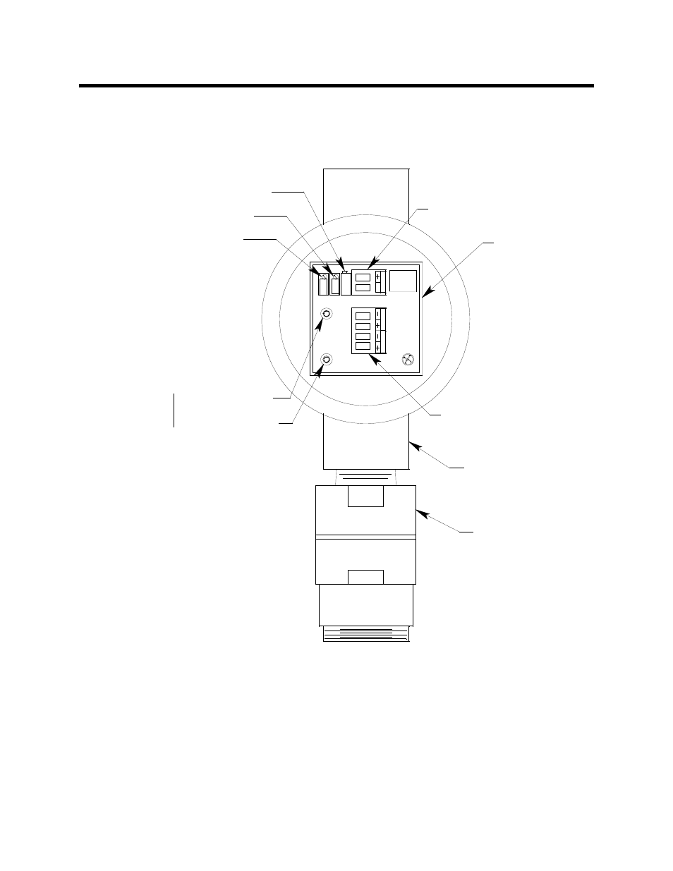 Description, Factory adjust pot span pot zero pot, Figure 1: oxygen transmitter component location | RKI Instruments 65-2322RK User Manual | Page 6 / 19