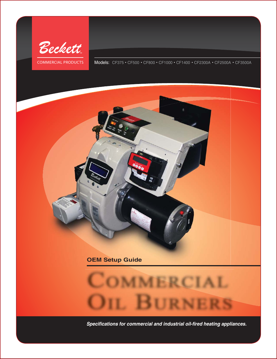 Beckett BRYAN STEAM CF2500A User Manual | 36 pages