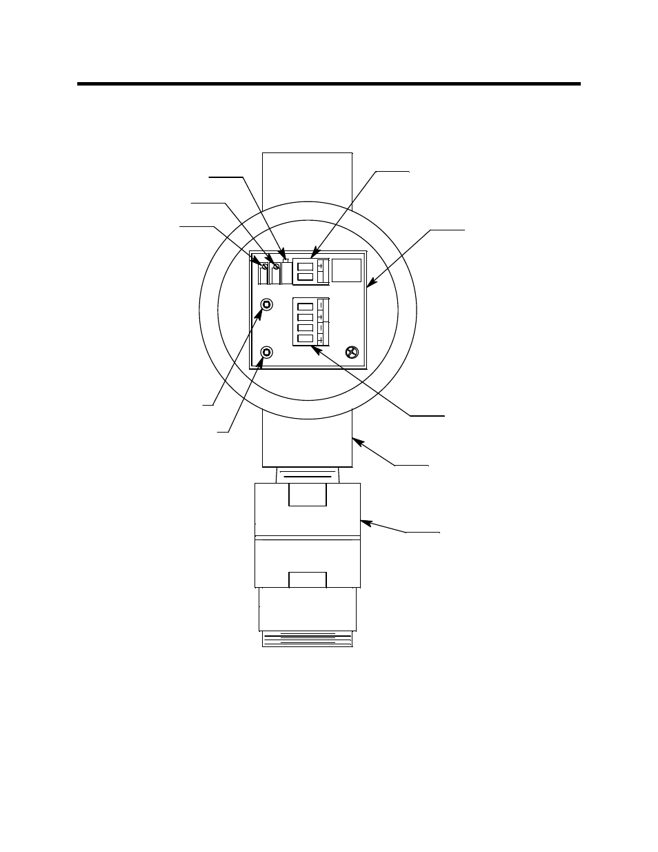 Description, Amplifier controller terminal strip, Test point (black) | Test point (red) detector terminal strip | RKI Instruments 65-2336RK User Manual | Page 6 / 20