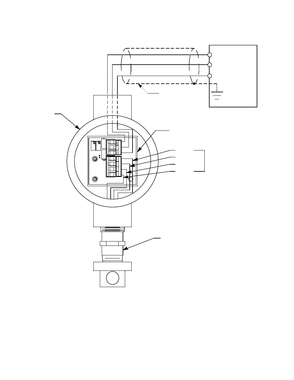 Red white lel detector j-box, Green detector wires | RKI Instruments 65-2405RK-05 User Manual | Page 10 / 19