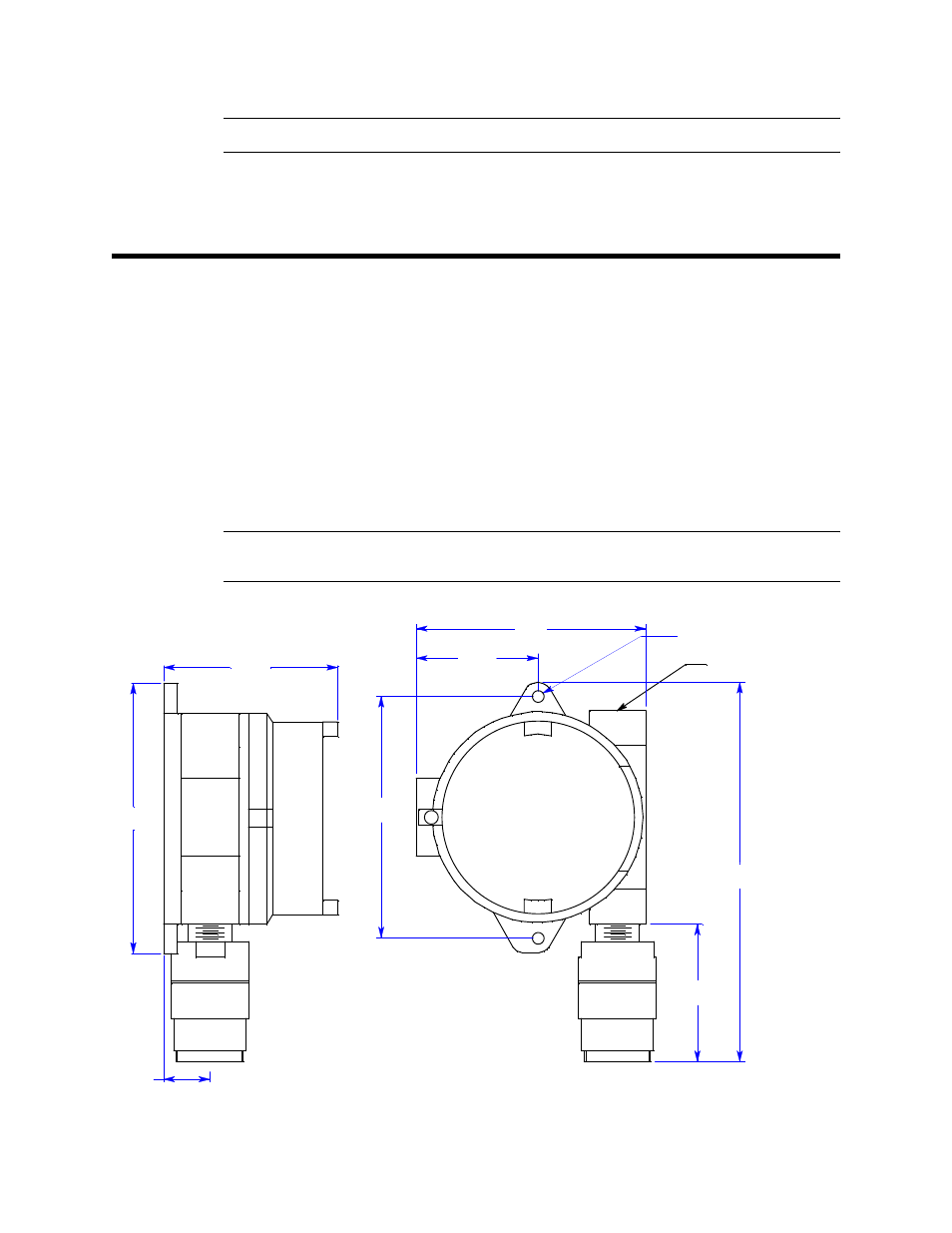 Installation, Mounting the h, S transmitter | RKI Instruments 65-2422RK-05 User Manual | Page 9 / 20