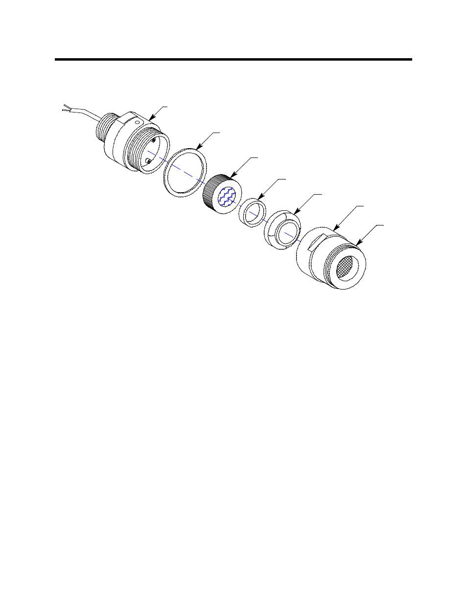 Description, Detector housing body, housing cap, & cap gasket, Rubber boot and spacer | Sensor | RKI Instruments 65-2423RK-05 User Manual | Page 6 / 16